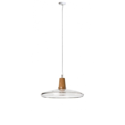 Lampa INDUSTRIAL 36/08P z bezbarwnego szkła - średnica 36 cm