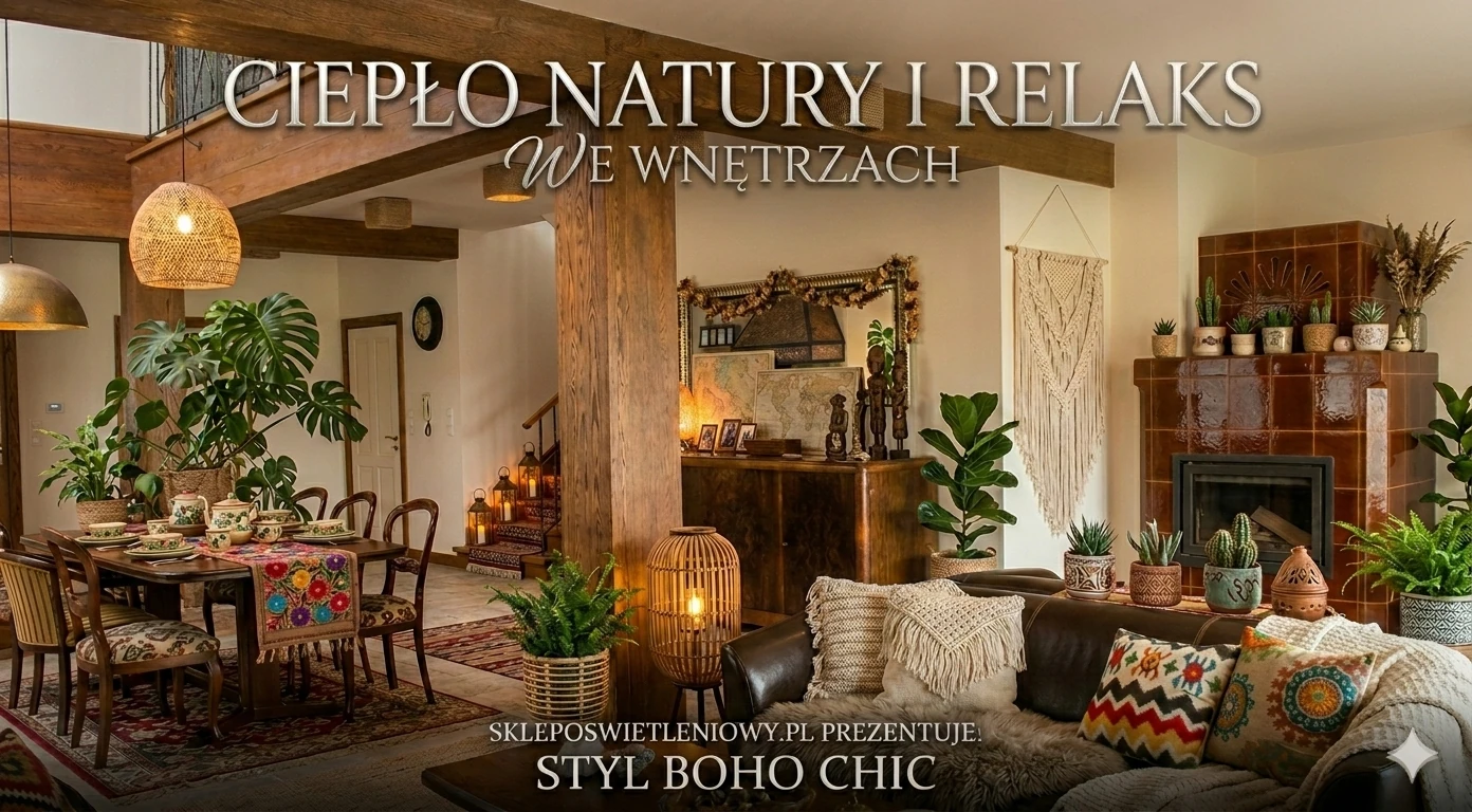 Aranżacja wnętrza w stylu boho