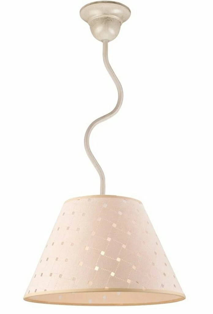 FABRIZIO lampa wisząca biała 1x60W E27 styl prowansalski