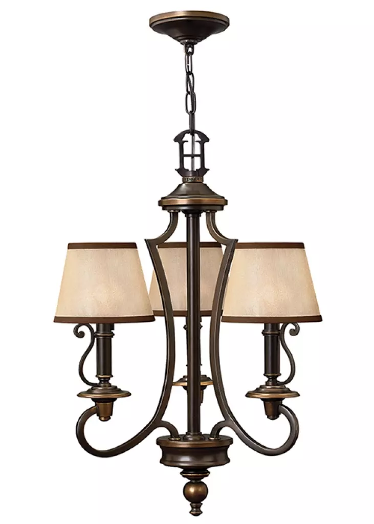 Styl afrykański Plymouth 3Lt Chandelier
