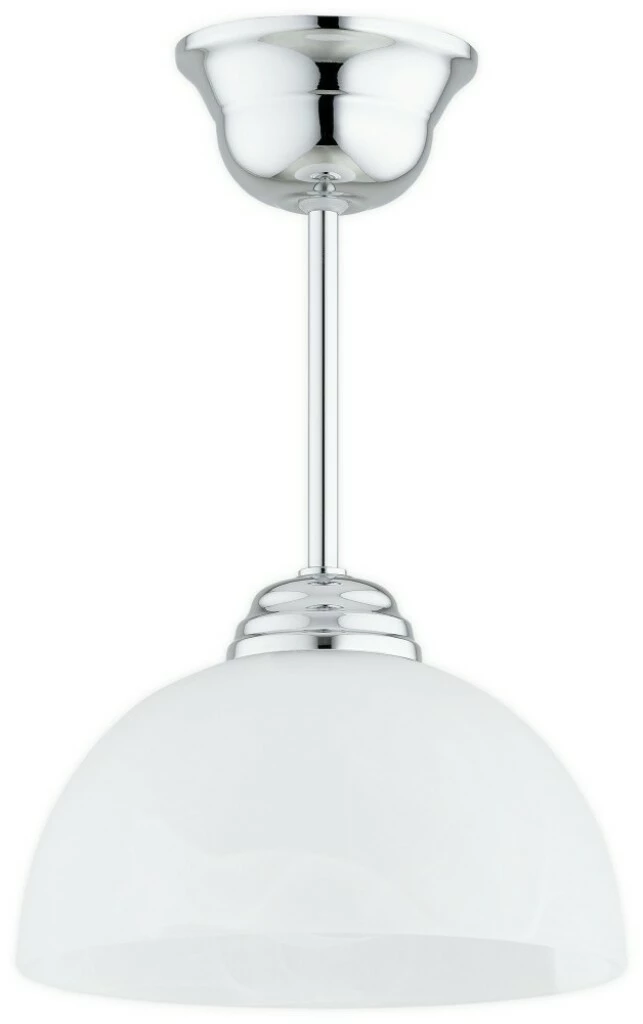 Styl socrealistyczny Frella lampa wisząca 1xE27 chrom