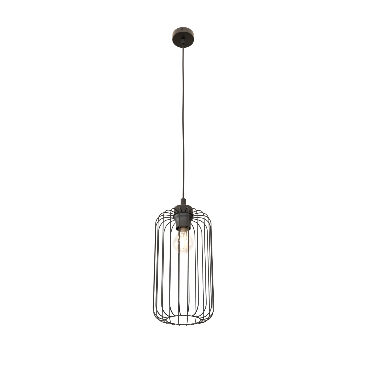 Styl socrealistyczny Vander 1 BL lampa wisząca E27 czarna 1365/1