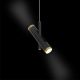 LUNETTE NO. 3, 4 lampa wisząca LED 6x3W czarna matowa