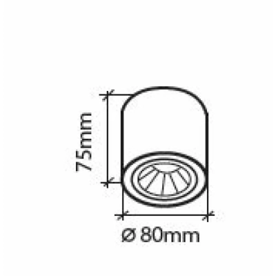 Kup 8015 lampa sufitowa LED 7W 480lm aluminium