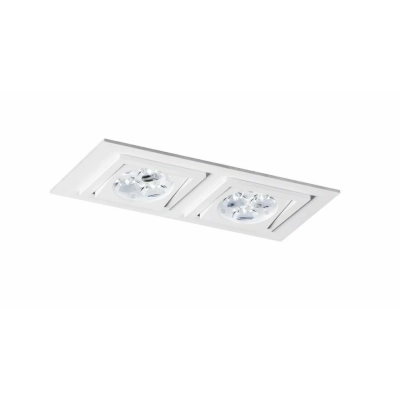 BPM Square 100 x 200 mm oprawa wbudowywana LED 2 x 10 W 2 x 686 lm biała