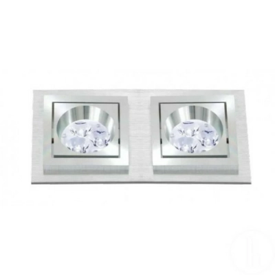 BPM Square 100 x 200 mm oprawa wbudowywana LED 2 x 10 W 2 x 686 lm aluminium