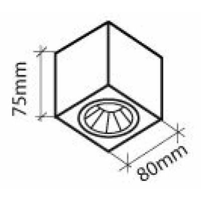 Kup 8016 lampa sufitowa LED 7W 480lm aluminium