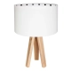 Lampa stołowa CZARNE GROCHY S natural wood Macodesign