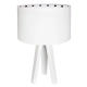 Lampa stołowa CZARNE GROCHY S white wood Macodesign