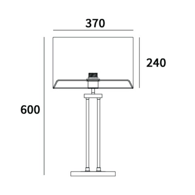 Athens T01444WH CR lampa stołowa Cosmo Light