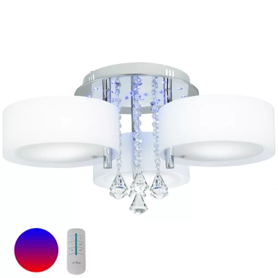 Antila lampa sufitowa 3XE27 + 22 LED z funkcją sleep chrom DRS8006/3 8C