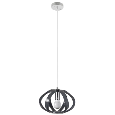 Plasta lampa wisząca 1xE27 szara 6760/1 GREY Elem