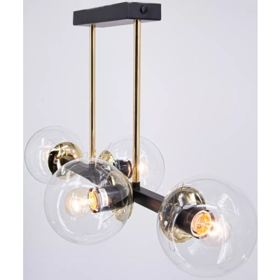 Sintra lampa sufitowa 4xE27 czarna złota 3030/4 BL TR