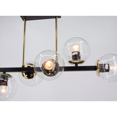 Sintra lampa sufitowa 6xE27 czarna złota 3030/6 BL TR