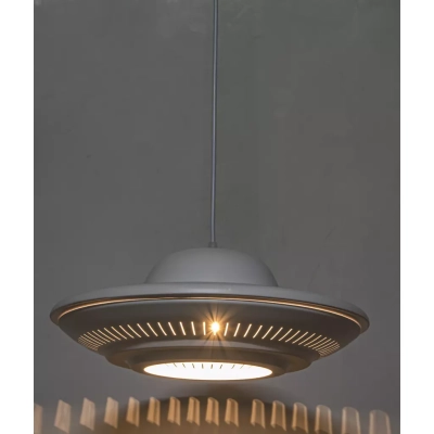 Ufo lampa wisząca 1xE27 biała 1009/1 ZWIS - 01