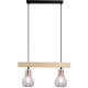 Edison lampa wisząca 2xE27 czarna miedź dąb naturalny 1998/2 WD Elem