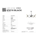 Spider lampa sufitowa 6xE27 czarna 6767/6 BLACK