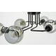 Tango lampa sufitowa 6xE27 czarna 3040/6 BL