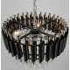 Toledo lampa wisząca 4xE27 chrom czarna 6260/4 8C BL