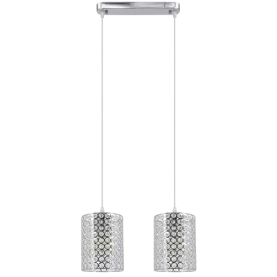 Aster lampa wisząca 2xE27 chrom 5010/2 Elem