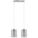 Aster lampa wisząca 2xE27 chrom 5010/2 Elem