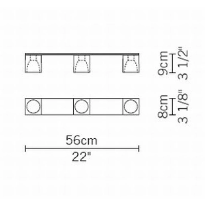 Cubetto White Glass D28 E03 01