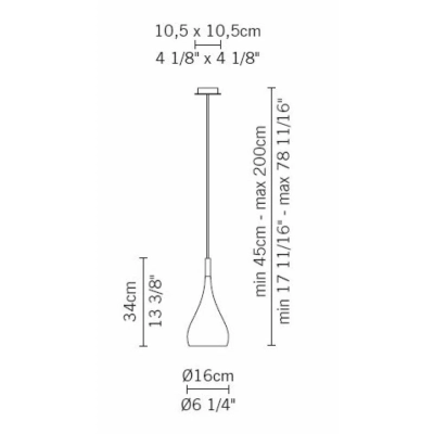 Bijou D75 A05 02 lampa wisząca by Fabbian