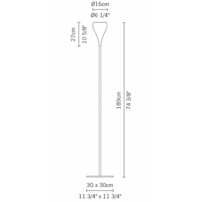 Bijou D75 C01 01 lampa podłogowa Fabbian