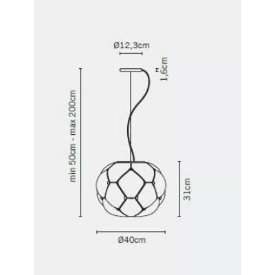 Cloudy F21 A02 71 lampa wisząca Fabbian