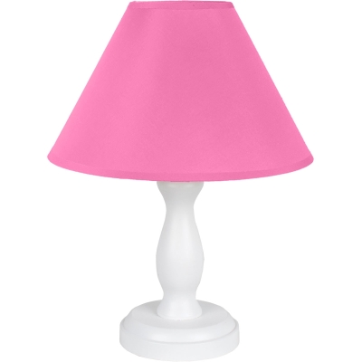 Stefi 1 lampka stołowa 1xE14 biała różowa Hellux