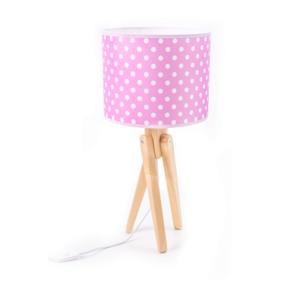 Trivet naturalny lampka stołowa 1xE27 różowa Hellux