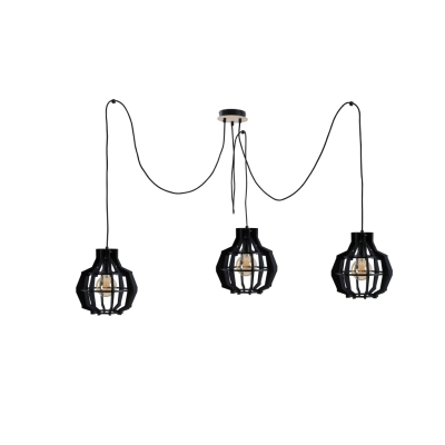 Bento Small Black Long lampa wisząca 3xE27 764 Keter Lighting