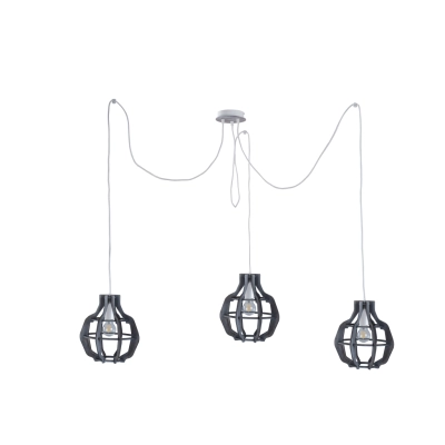 Bento Small Grey Long lampa wisząca 3xE27 767 Keter Lighting