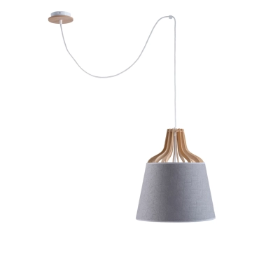 Ivone Grey III Long lampa wisząca 1xE27 755 Keter Lighting