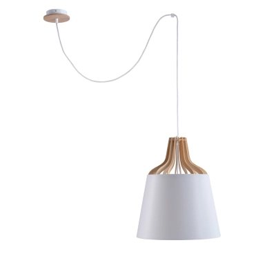 Ivone White III Long lampa wisząca 1xE27 757 Keter Lighting