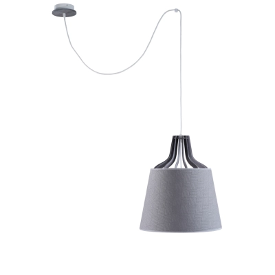 Lucio Grey II Long lampa wisząca 1xE27 763 Keter Lighting