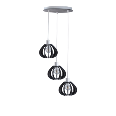 Nicoleta Grey lampa sufitowa 3xE27 836 Keter Lighting