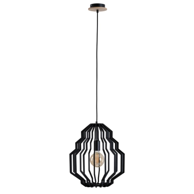 Rufo Black lampa wisząca 1xE27 687 Keter Lighting