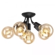 Viggo lampa sufitowa 6 x 60 W E27 czarna Lamkur