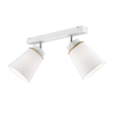 AGUSTINO lampa sufitowa biała 2x60W E27 Lamkur