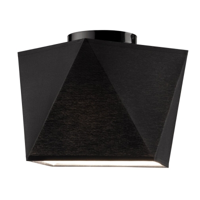 CARLA lampa sufitowa diament czarna 1x60W E27 Lamkur