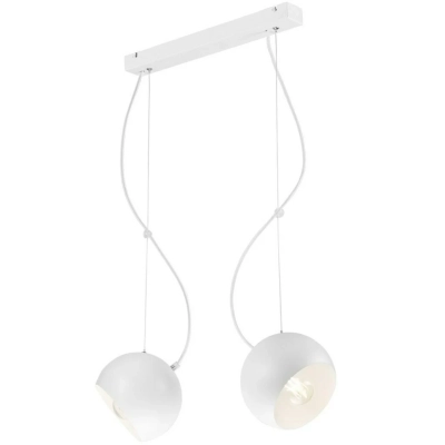 INEZ lampa wisząca biała 2x60W E27 Lamkur