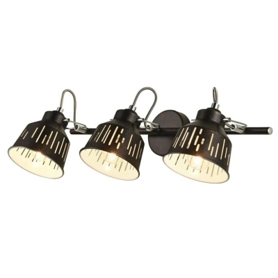 JACK lampa sufitowa czarna miedziana 3x40W E14 Lamkur