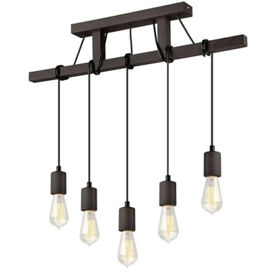 LEON lampa wisząca wenge 5x60W E27 Lamkur