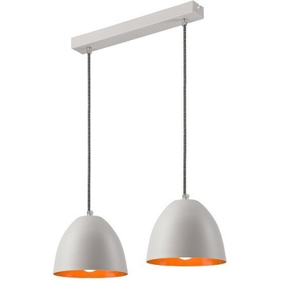 LIVIA lampa wisząca listwa biała - orange 2x60W E27 Lamkur