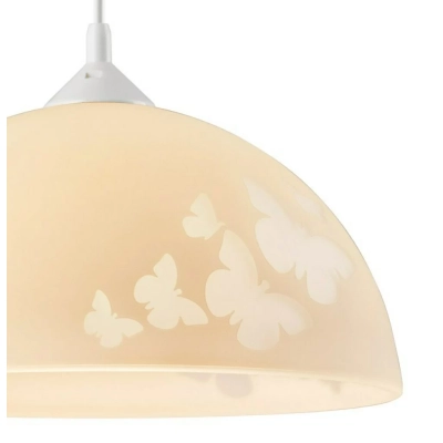 MOTYLE lampa wisząca kremowa 1x60W E27