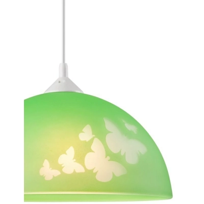 MOTYLE lampa wisząca zielona 1x60W E27