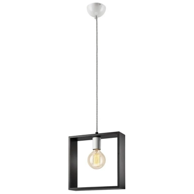 RAMKA lampa wisząca - kwadrat wenge 1x60W E27 Lamkur