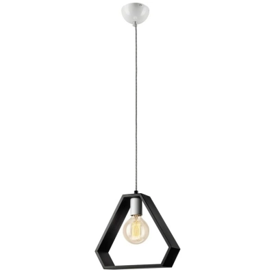 RAMKA lampa wisząca - trójkąt wenge 1x60W E27 Lamkur