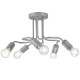 CHARLIE lampa sufitowa srebrna 5x60W E27 Lamkur